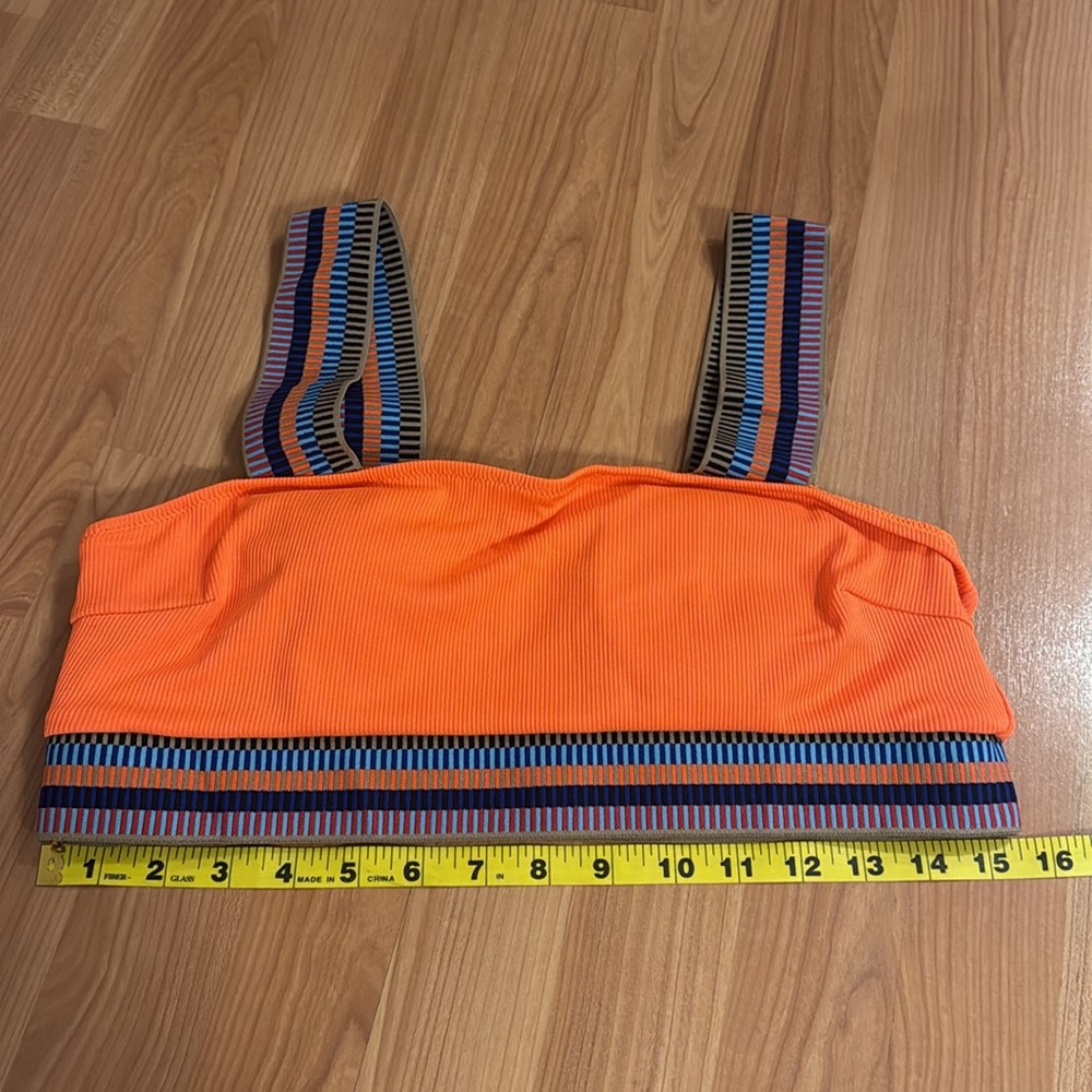 Brand New Popvil Vibrant Orange Bikini Set. Size large. High waisted. - Picture 4 of 11